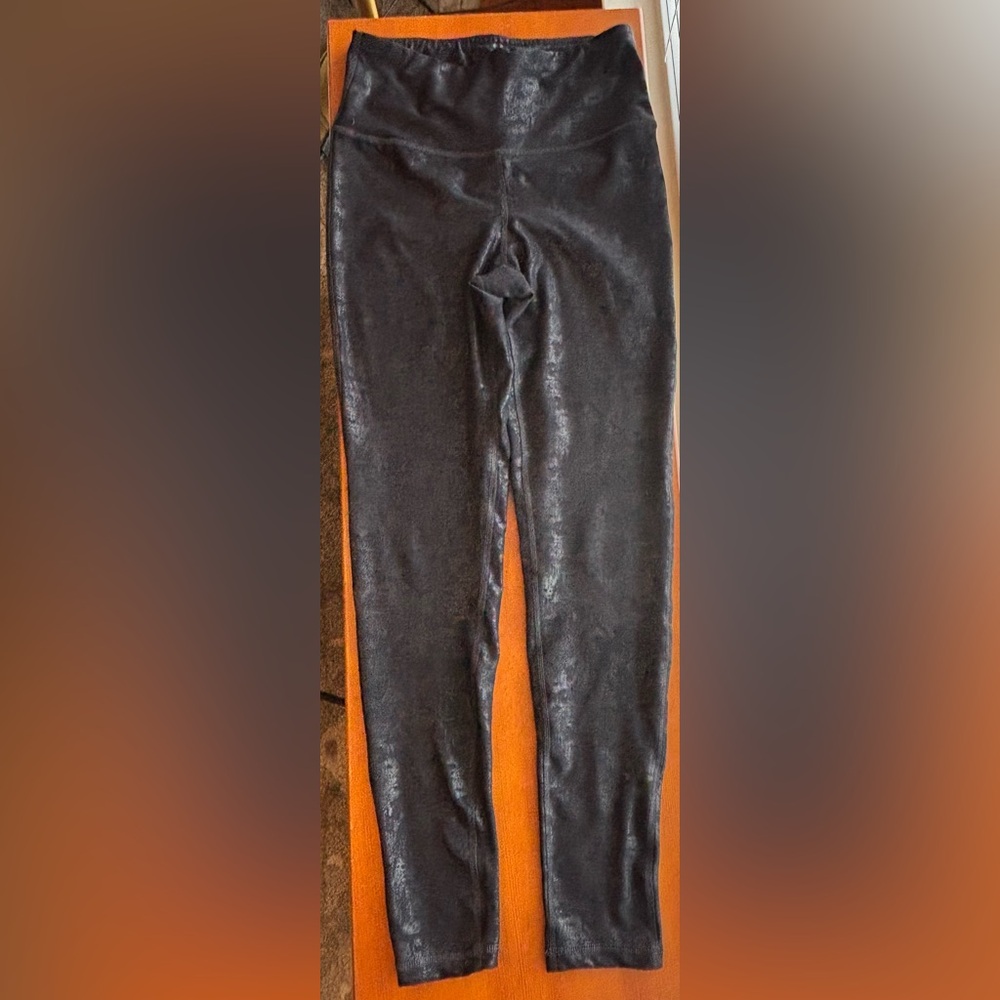 Mono B Shiny Black Leggings